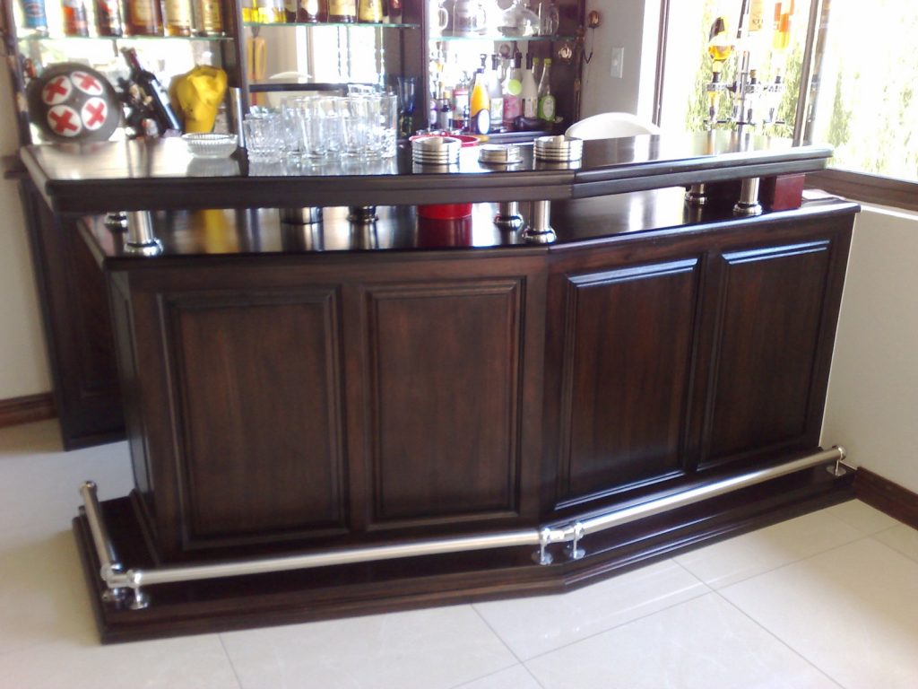 Solid Mahogany Wood Bar frontage