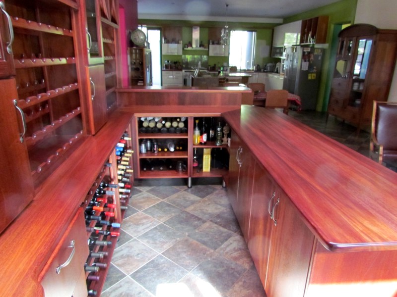 Wine Bar in Burmog Mahogany