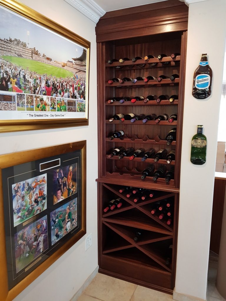 Solid Mahogany Wine Rack