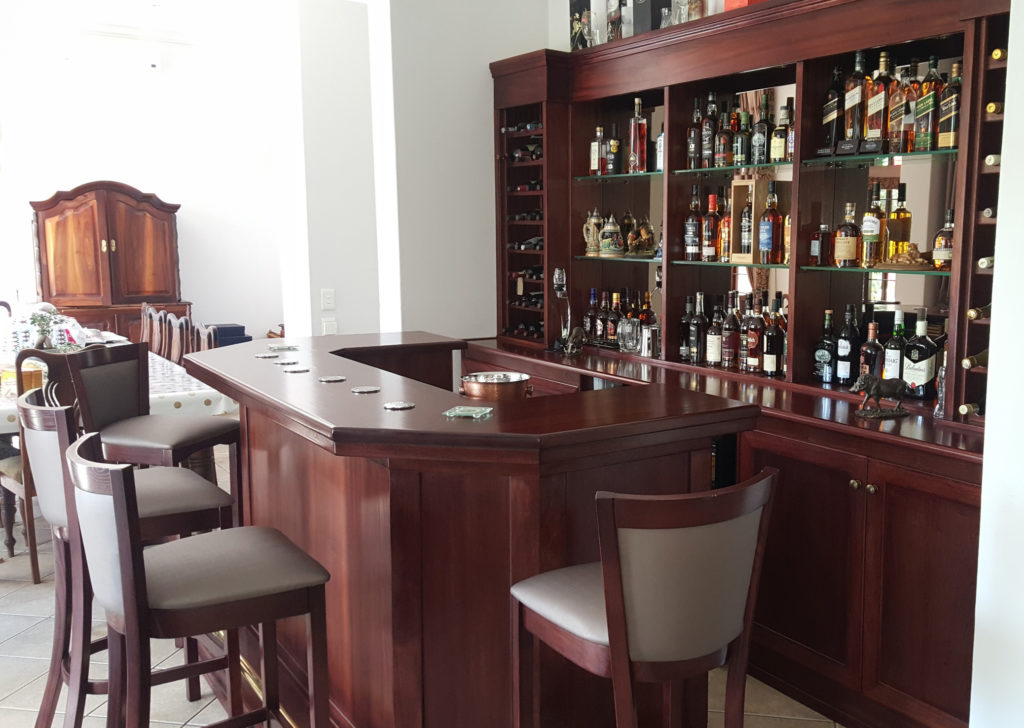 Solid Mahogany Island Bar