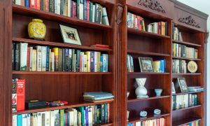 Wooden bookcase