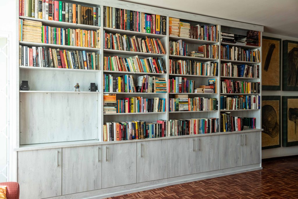 Grey Melamine Bookcase