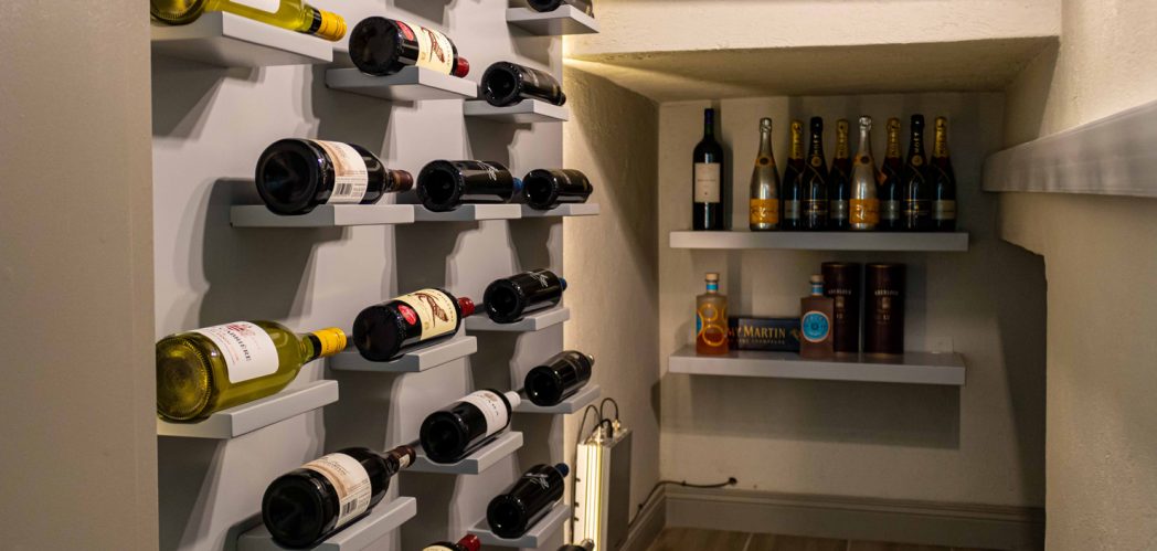 Wine Rack Under the Stairs