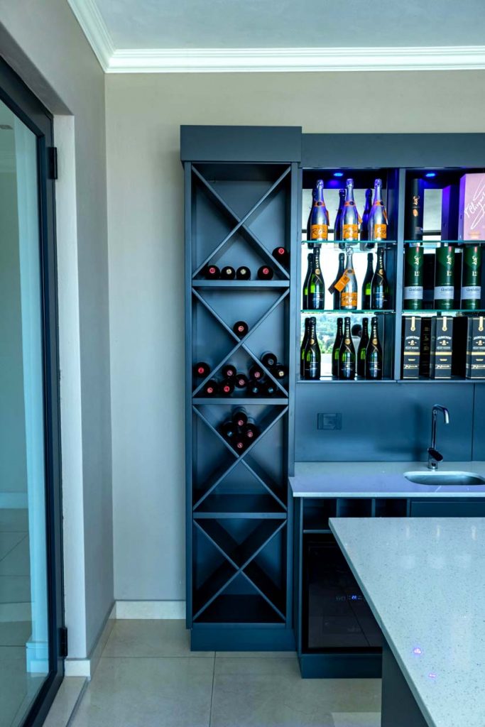 Modern Blue Wine Racks