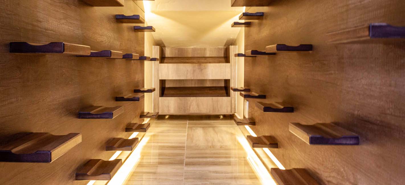 Meranti Wine Shelves